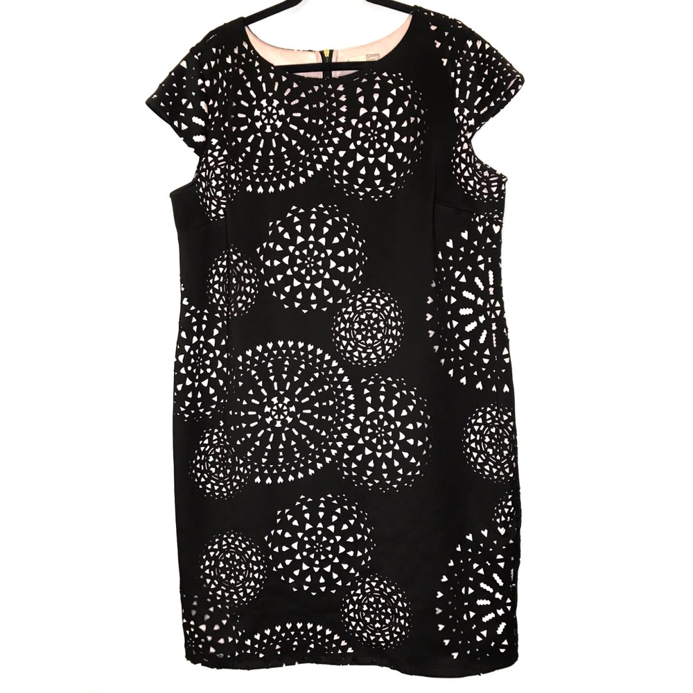 DB Camryn Signature black scuba cut-out dress 18w